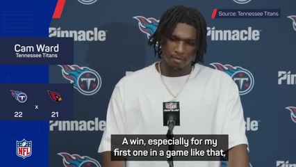 Ward leads Titans' clutch-time comeback in first NFL win