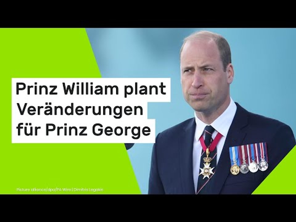 Prinz William plant richtungsweisende Veränderungen für Prinz George