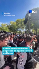 Procès en appel des viols de Mazan à Nîmes : l'arrivée de Gisèle Pelicot sous les applaudissements