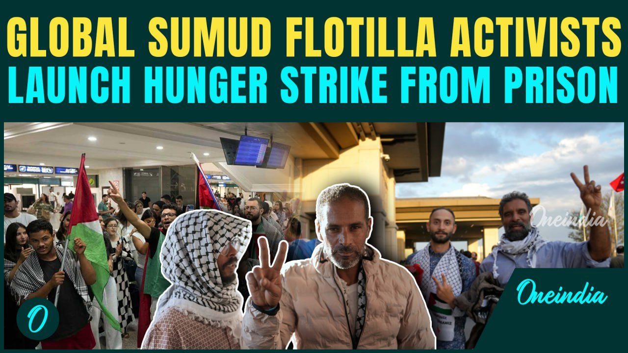 Global Sumud Flotilla activists launch hunger strike in Israeli prisons to protest Gaza starvation