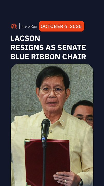 Lacson resigns as Senate blue ribbon committee...
