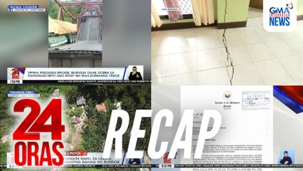 24 Oras: (Part 1) Gumuhong tulay sa Cagayan | Update sa mga apektado ng lindol sa Cebu | Kudeta sa Senado?, atbp.