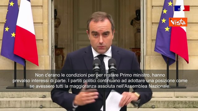 Si dimette in Francia Lecornu dopo 27 giorni: Non c'erano condizioni per restare Primo ministro