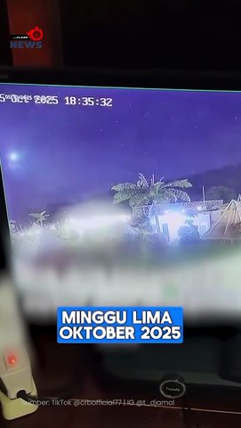 Meteor Besar Melintas dan Jatuh, Warga Cirebon Jawa Barat Geger Bola Api