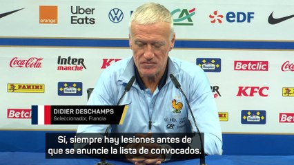 Deschamps: "Mbappé tuvo una pequeña molestia, pero no es un impedimento para estar en la selección"