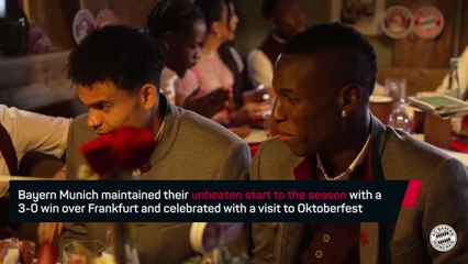 Bayern Munich stars celebrate great start to season at Oktoberfest
