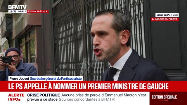 Crise politique: Nous ferons tout pour éviter l'accession de l'extrême droite au pouvoir , affirme Pierre Jouvet, secrétaire général du Parti Socialiste