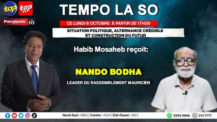 TEMPO LA SO: Habib Mosaheb recoit Nando Bodha