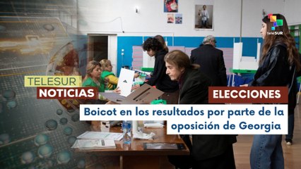 Partido gobernante obtuvo más del 80% de los votos en Georgia