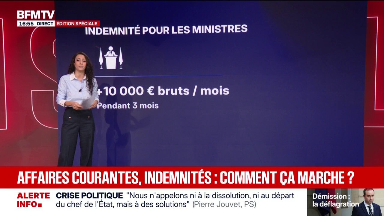 Crise politique: affaires courantes, indemnités... Comment ça marche?