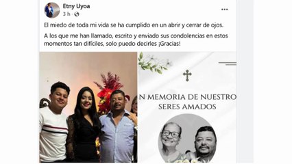 El desgarrador mensaje de periodista hondureña tras la muerte de sus padres en  accidente