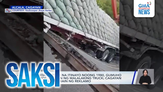 Piggatan Bridge, gumuho matapos daanan ng malalaking truck | Saksi