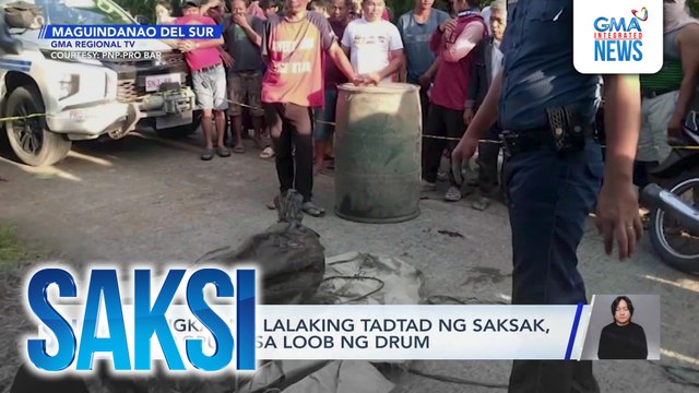 Bangkay ng lalaking tadtad ng saksak, natagpuan sa loob ng drum | Saksi