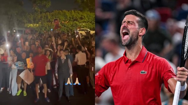 Rolex Shanghai Masters 2025 - Après sa qualification en huitièmes, Novak Djokovic a célébré avec ses fans à Shanghai