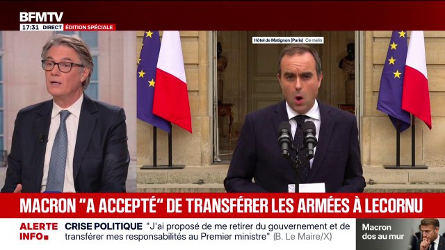 Crise politique: Bruno Le Maire a proposé à Emmanuel Macron de se retirer du gouvernement sans délai