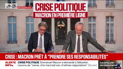 Crise politique: Emmanuel Macron demande à Sébastien Lecornu de mener "d'ultimes négociations" "d'ici mercredi soir"