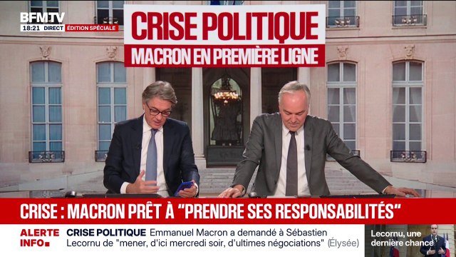 Crise politique: Emmanuel Macron demande à Sébastien Lecornu de mener d'ultimes négociations d'ici mercredi soir