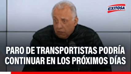 Paro de transportistas podría continuar en los próximos días: "Si hay un muerto más, se para otra vez"