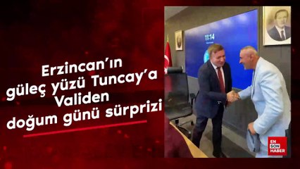 Köprü dizisine de konu olan Erzincan’ın güleç yüzü Tuncay’a, Validen doğum günü sürprizi