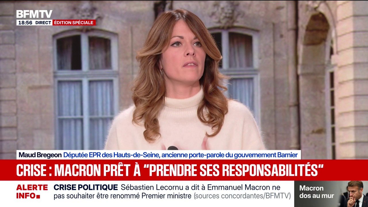 "Cette situation est affligeante, on est collectivement en train d'écœurer les Français de la vie politique", déplore Maud Bregeon, députée EPR des Hauts-de-Seine