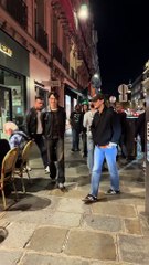 Christopher Briney and Sean Kaufman in Paris