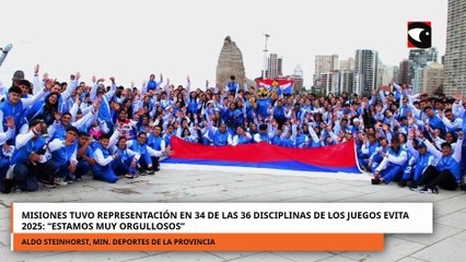 Misiones tuvo representación en 34 de las 36 disciplinas de los Juegos Evita 2025