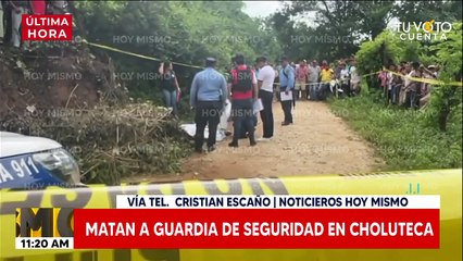 Le quitan la vida a guardia de escuela en Choluteca