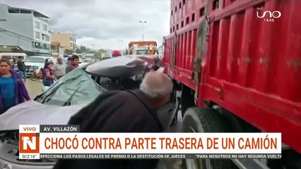 Video: Así fue el fatal accidente en la avenida Villazón, un conductor perdió la vida