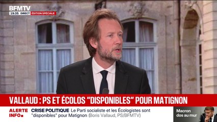 Crise politique après la démission de Sébastien Lecornu: pour Boris Vallaud, président du groupe socialiste à l'Assemblée nationale, "ça ne peut pas être les mêmes à Matignon"