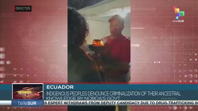 Ecuador, indigenous peoples denounce criminalization of their ancestral knowledge by Noboa's govt