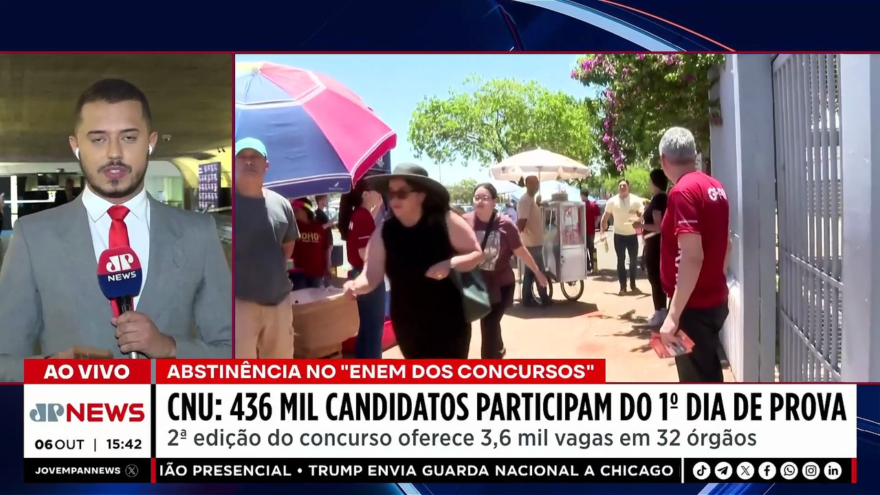 Concurso Nacional Unificado tem alta abstenção...