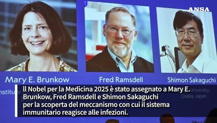 Il Nobel per la medicina agli scienziati che scoprirono "i guardiani" del sistema immunitario