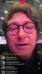 El vivo de Milei antes de su show en el Movistar Arena