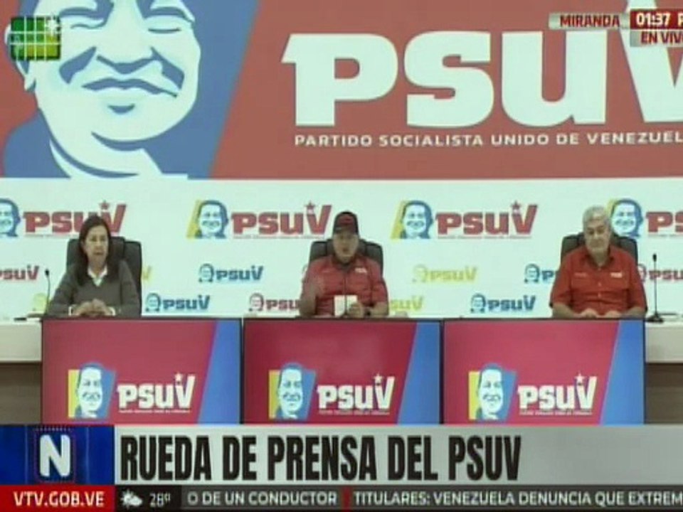 Sec. Gral. del PSUV Diosdado Cabello: Aquí seguimos por el camino de la Revolución Bolivariana