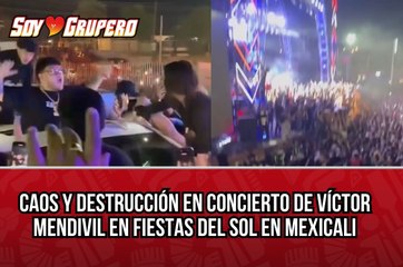 Se desata caos en concierto de Víctor Mendívil en Mexicali; fans destruyen su camioneta