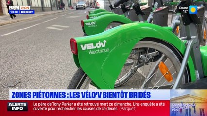 Zones piétonnes : les vélo'v bientôt bridés