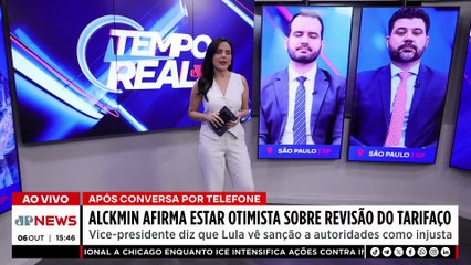Alckmin se diz otimista após conversa entre Lula e Trump | TEMPO REAL