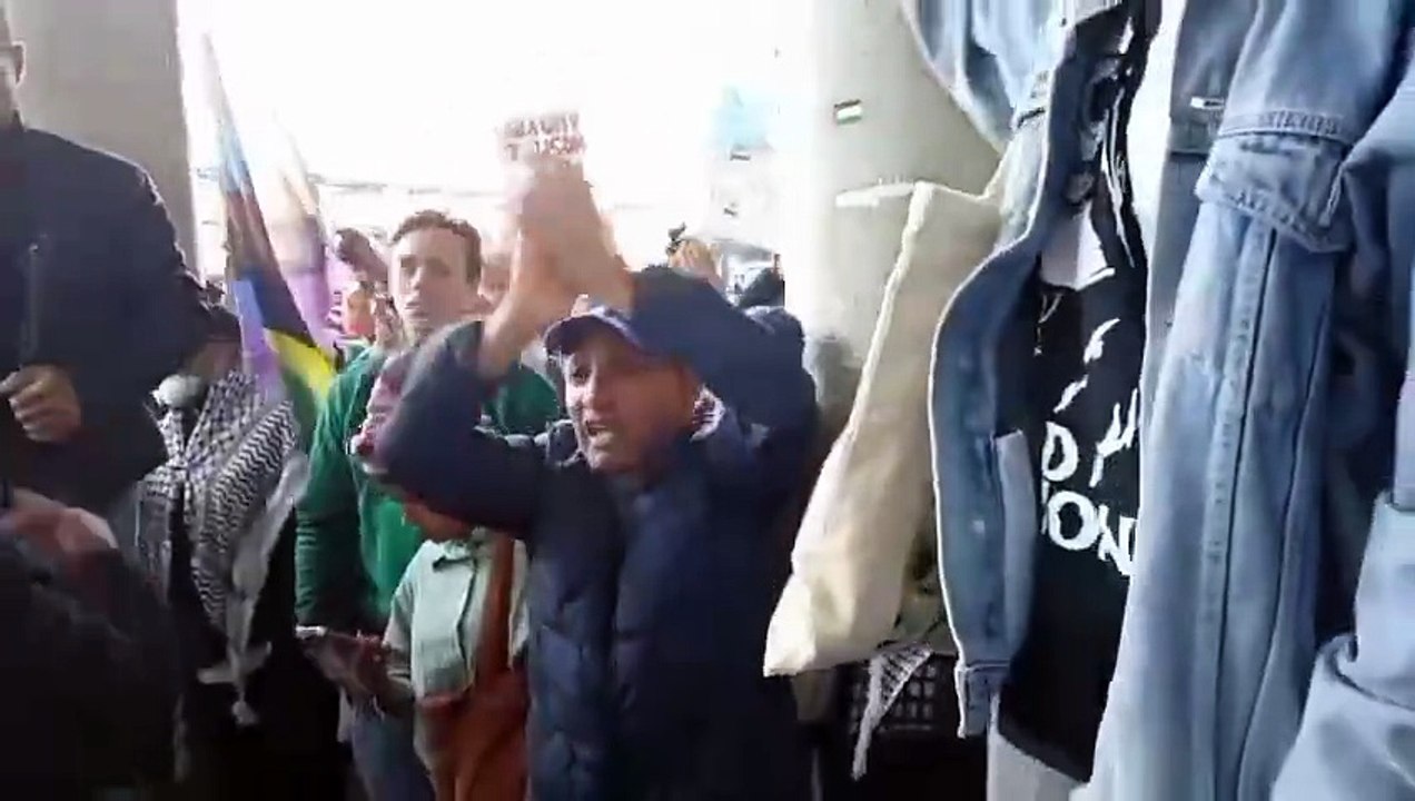 Massive Pro-Palestine demonstration in The Hague -- Dutch police arrest scores of protesters -- "no justice, no peace.”