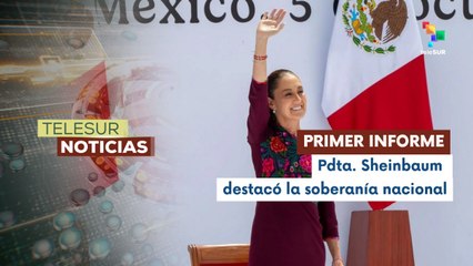 Pdta. Sheinbaum rindió primer informe presidencial con masivo apoyo