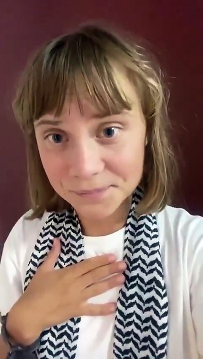 💔 GRETA THUNBERG AFTER HER RELEASE. She shares a video showing how Palestinians — men, women & even children — are being held by Israel: