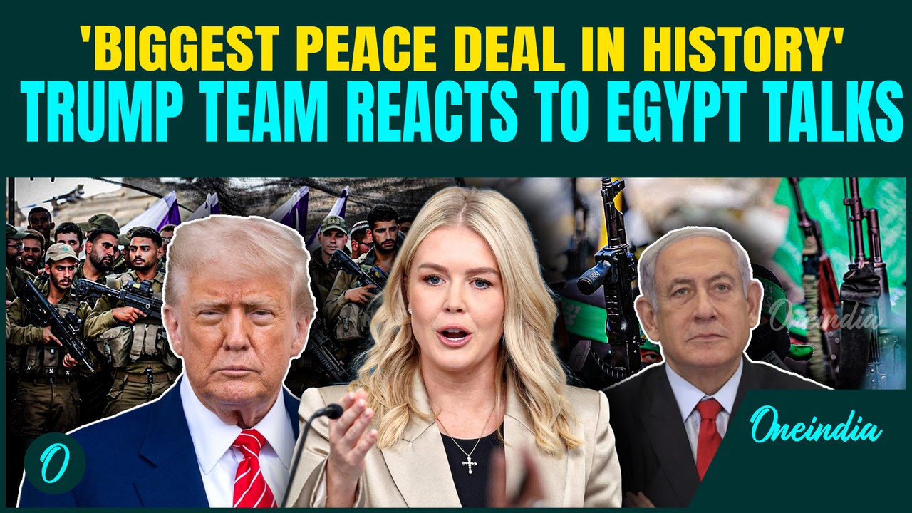 VIDEO: Leavitt Hails Trump’s Gaza Plan as History’s Biggest Peace Deal Amid Israel-Hamas Egypt Talks