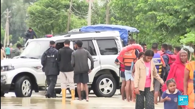Inundaciones y deslizamientos de tierra por lluvias torrenciales en Asia