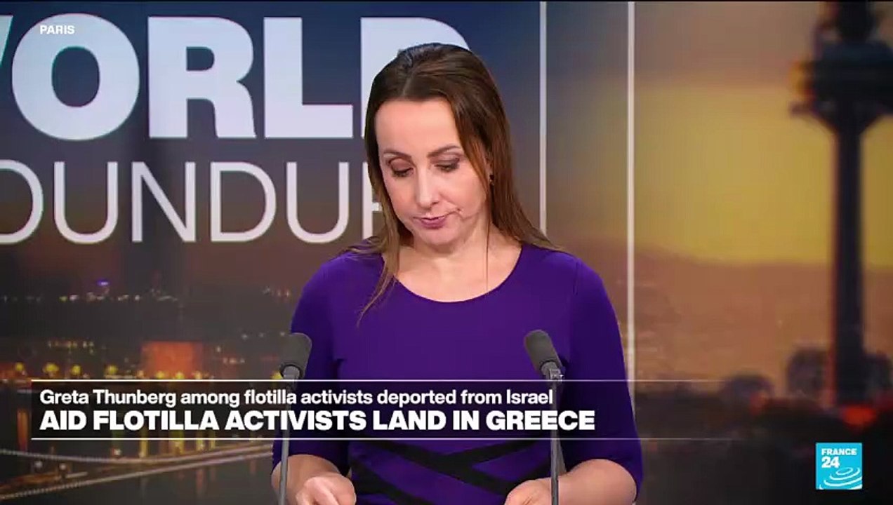 Greta Thunberg lands in Greece among expelled Gaza flotilla activists