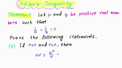Dan Herbatschek - Hölder's Inequality (1)