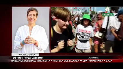 Dolores Pérez-Lazcarro habla de: Israel intercepta a flotilla que llevaba ayuda humanitaria a Gaza