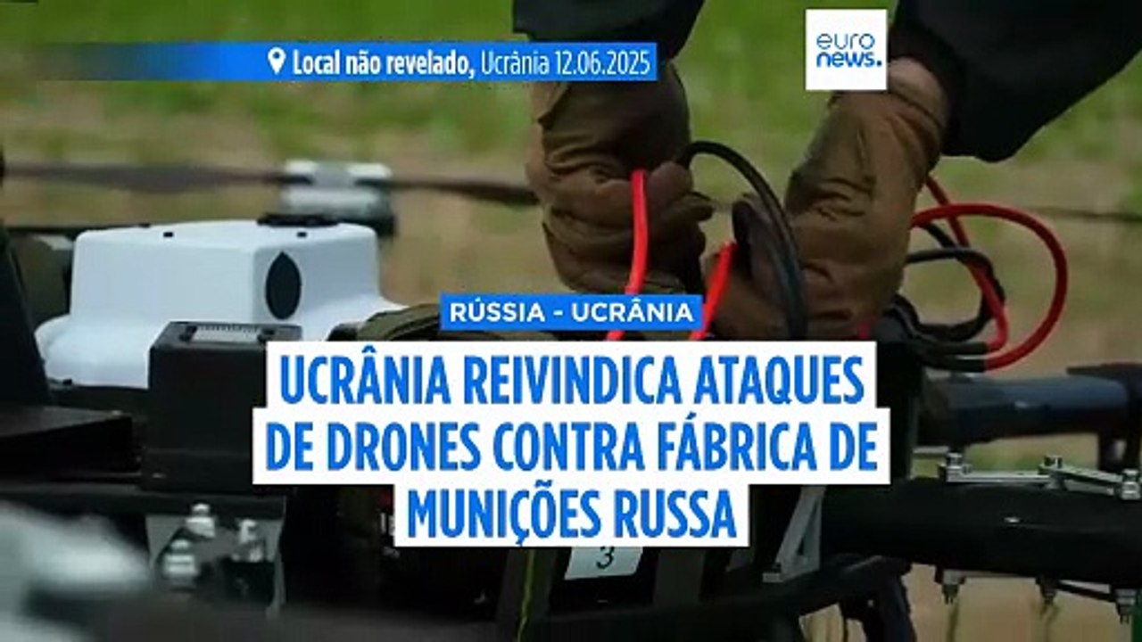 Ucrânia lança ataques contra fábrica de munições, terminal petrolífero e depósito de armas russos