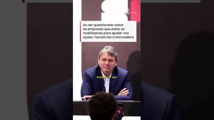 'Quando começarem a falsificar Coca-Cola, vou me preocupar', diz Tarcísio #shorts