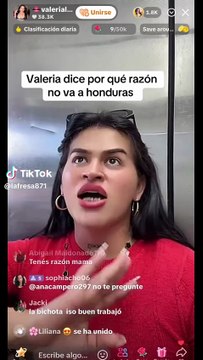 Polémicas declaraciones de Valeria Rojas
