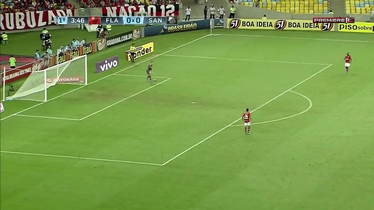 FLAMENGO 2X1 SANTOS - BRASILEIRAO 2013 - RODADA 20 - HD