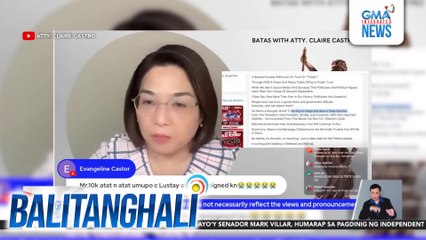 Usec. Castro sa mungkahi ni Sen. Alan Cayetano na mag-resign ang mga mambabatas hanggang presidente - "What if mauna ka na?" | Balitanghali